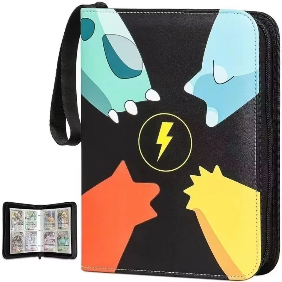 Pu Zipper Photo Album File Card Bag 400pcs & 900pcs Binder Pokemon Card Album Collection Book Anime Figure Album Birthday Gift