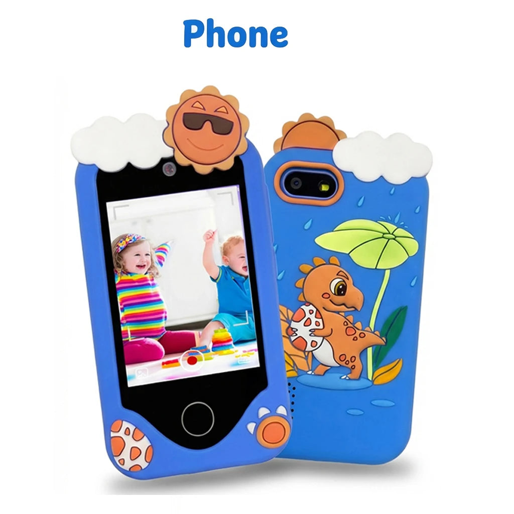 Smart Phone Toys Learning Phone Kids 2.8" Touch screen Dual Camera ABC/Habit Tracker Educational Games Perfect Gift For Boy Girl
