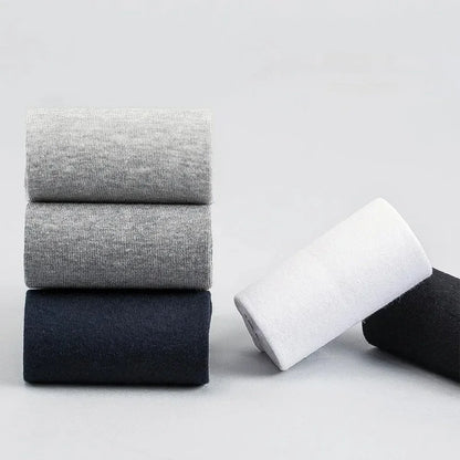5 10 Pairs Men Socks Cotton Blend Black Business Casual Soft Breathable for  Spring Summer Autumn Winter Size 6-13