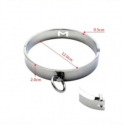 Metal Neck Ring Sex Collar Adult BDSM Slave Role Play Metal Collar For Men Sex Games Couple Sex Bondage Drop Shipping
