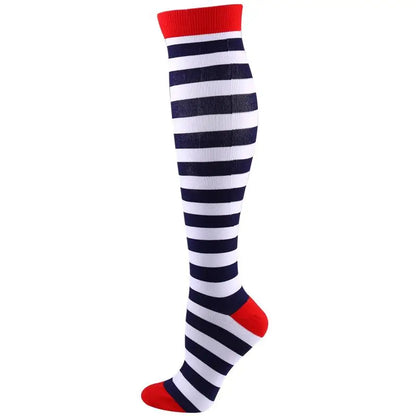58 Styles Compression Socks 30 Mmhg Heart Star Stripe Socks New Unisex Golfs Tube Thigh Men Outdoor Long Pressure Stockings
