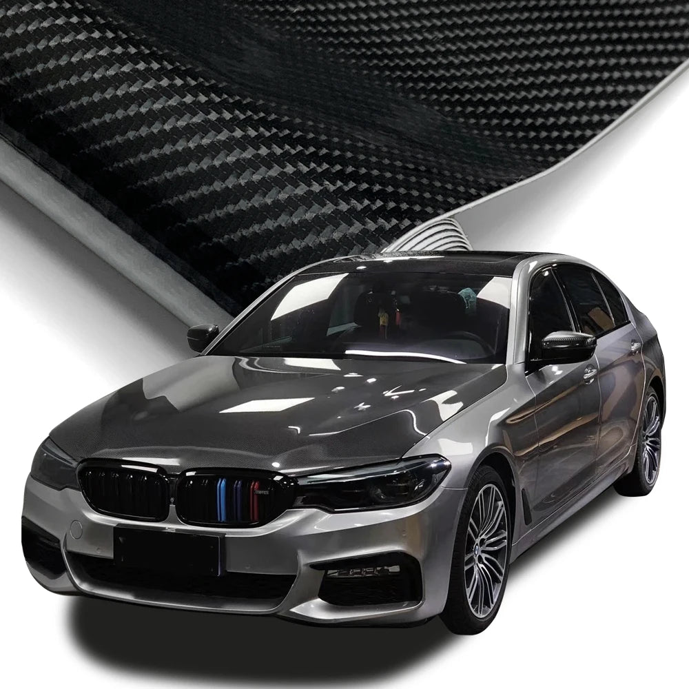 145cmx200cm Carbon Fiber Vinyl Film Car Styling Wrapping Sheet Roll Film Automobiles DIY for Car Hood Roof Stickers Accessories