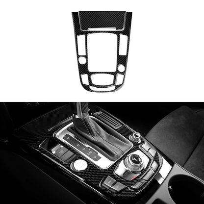 Car Center Console Gear Shift Panel Set, For Audi A4 S4 RS4 A5 S5 RS5 (2007-2016) Carbon Fiber Interior Sticker Trim Accessories