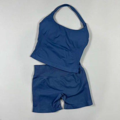 2 Pieces Sportswear Women Yoga Set Gym Clothes Sportswear Yoga Suits High Waist Scrunch Fitness Tracksuits  Pilates Set