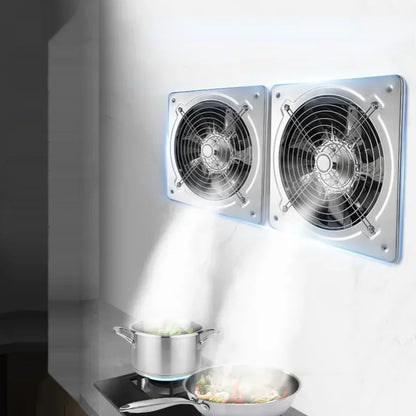 6''7''8'' Booster Fan Extractor Exhaust fan Ventilation Pipe Fan for Bathroom Toilet Kitchen Wall Window Stainless Steel Fan