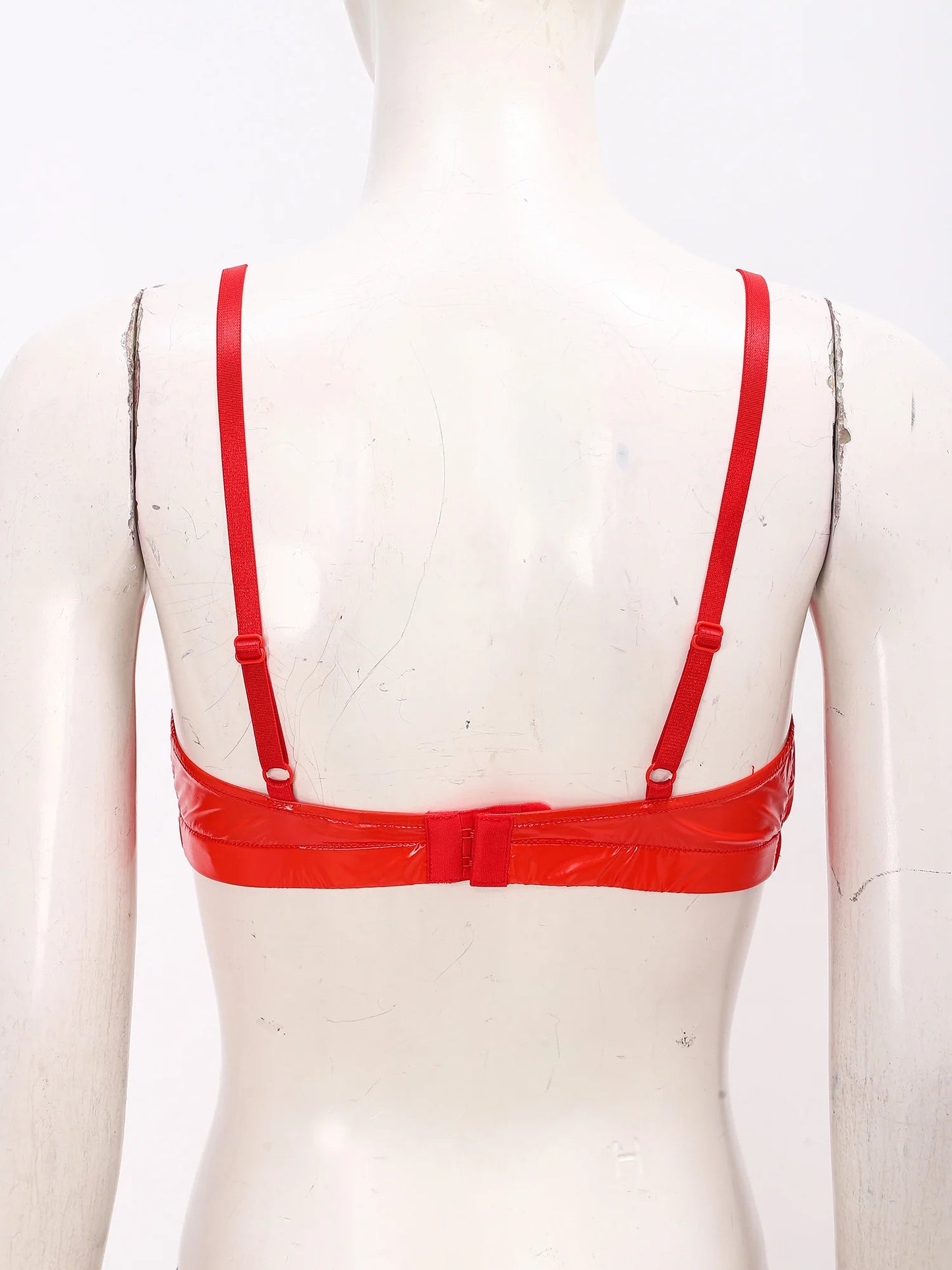 Women Waterproof Swimsuit Bikini Lingerie Set Swimwear Nightwear Clubwear Bra Top with Shorts for Beach Pool Party Sunbathing