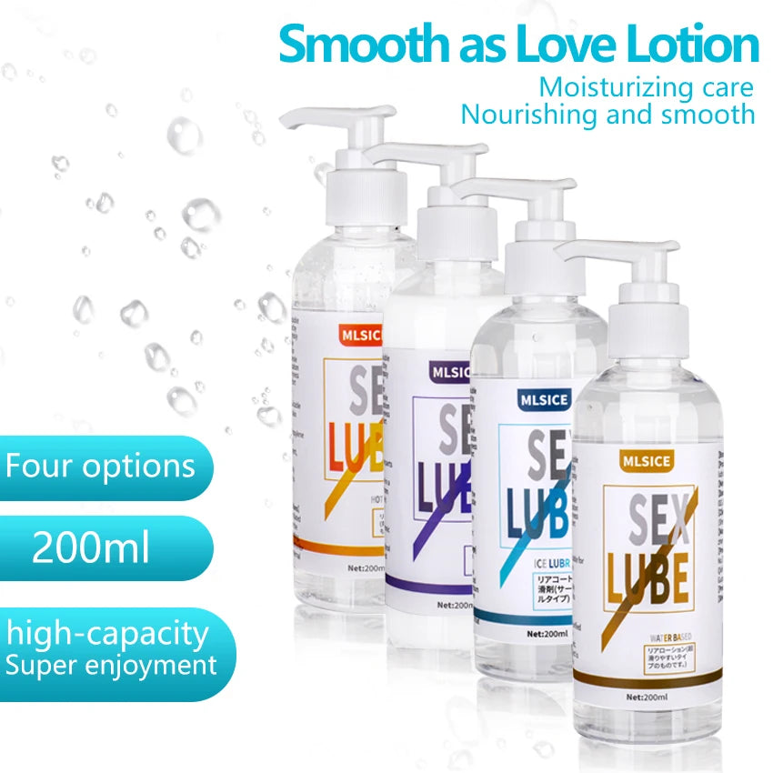 Water-based Semen Lube Anal Lubricant Gel Fist Lubrication For Sex Session 200ML Gay Women Men Lubricants Grease Sex Toy Oil 18