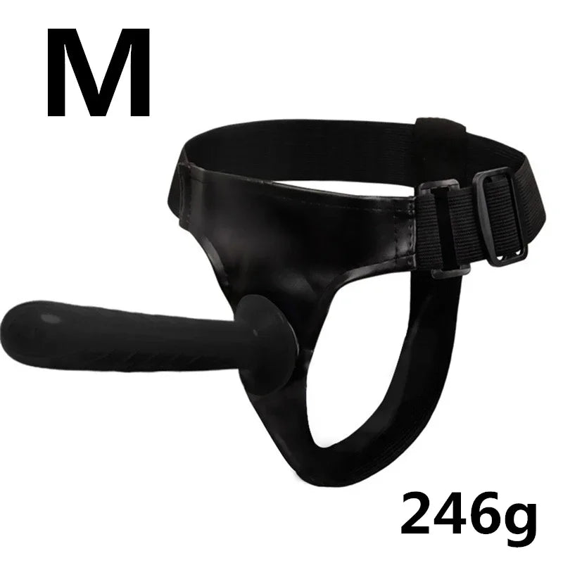 Strap On Big Dildo Vibrator Strapon Ultra Elastic Harness Belt  Adult Sex Toys For Woman Lesbian Double Penis Realistic Dildos