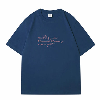 WAVLATII Women New Letter Printed T shirts Female White Casual Cotton Tees Lady Purple Summer Short Sleeve Tops for Young WT2342