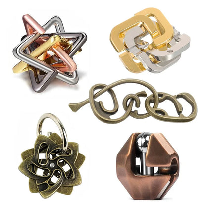 Classic IQ Metal Puzzle Brain Teaser Casse Tete Educational Toys Mind Games For Adults Kids Novelty Gifts Juegos De Inteligencia