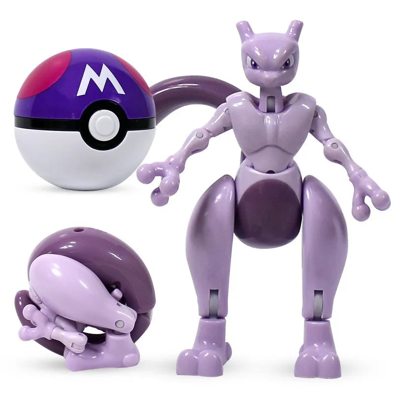 Original Pokemon Figure Ball Pokeball Eevee Blastoise Venusaur Charizard Pikachu Mewtwo Gyarados Elf Monster Toy for Child Gift