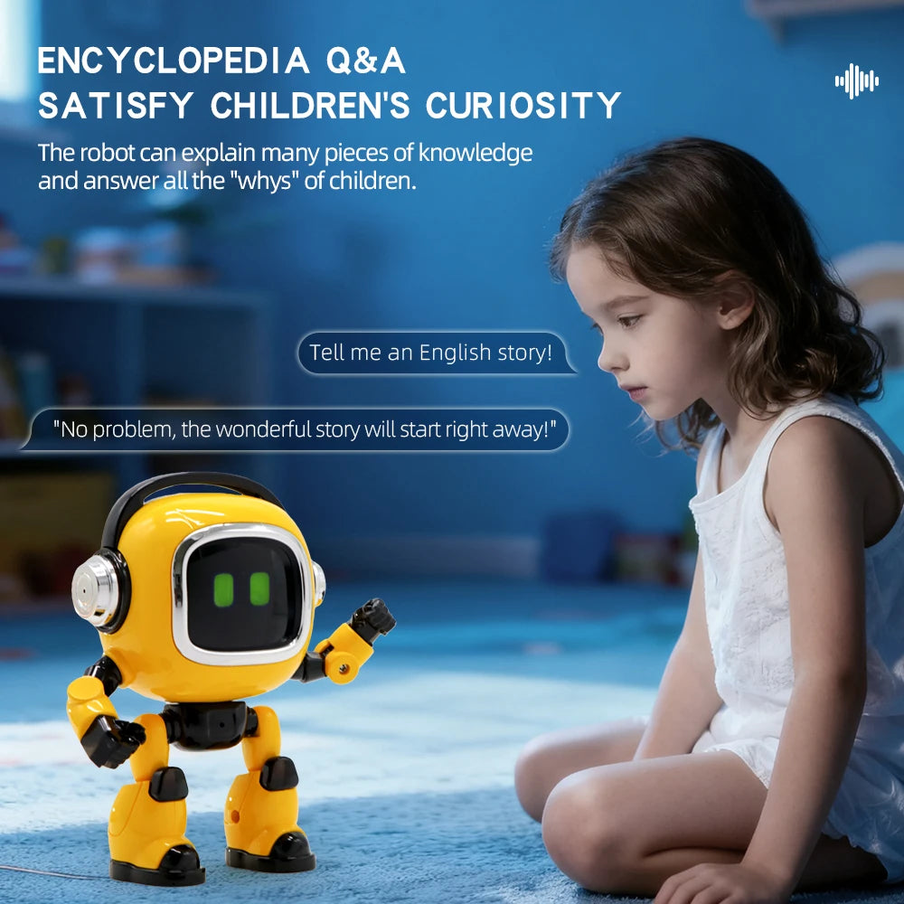 DeepSeek AI Smart Robot Toy for Kids - Voice Interactive Dialogue Educational Desktop Toy with Intelligent Conversation