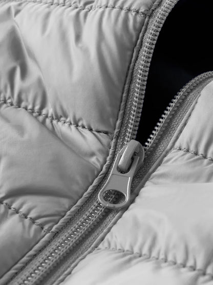 Men's Autumn and Winter Casual Cotton Jacket with Hood, Lightweight Ribbed Jacket Suitable for Outdoor Sports, Leisure and Warmth