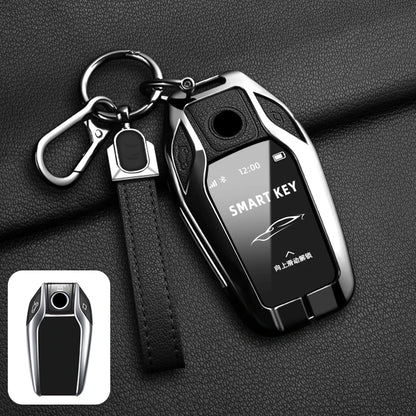 LED Display Metal Car Key Case Holder Shell Cover For BMW 5 7 Series G11 G12 G30 G31 G32 I8 I12 I15 G01 G02 G05 G07 X3 X4 X5 X7