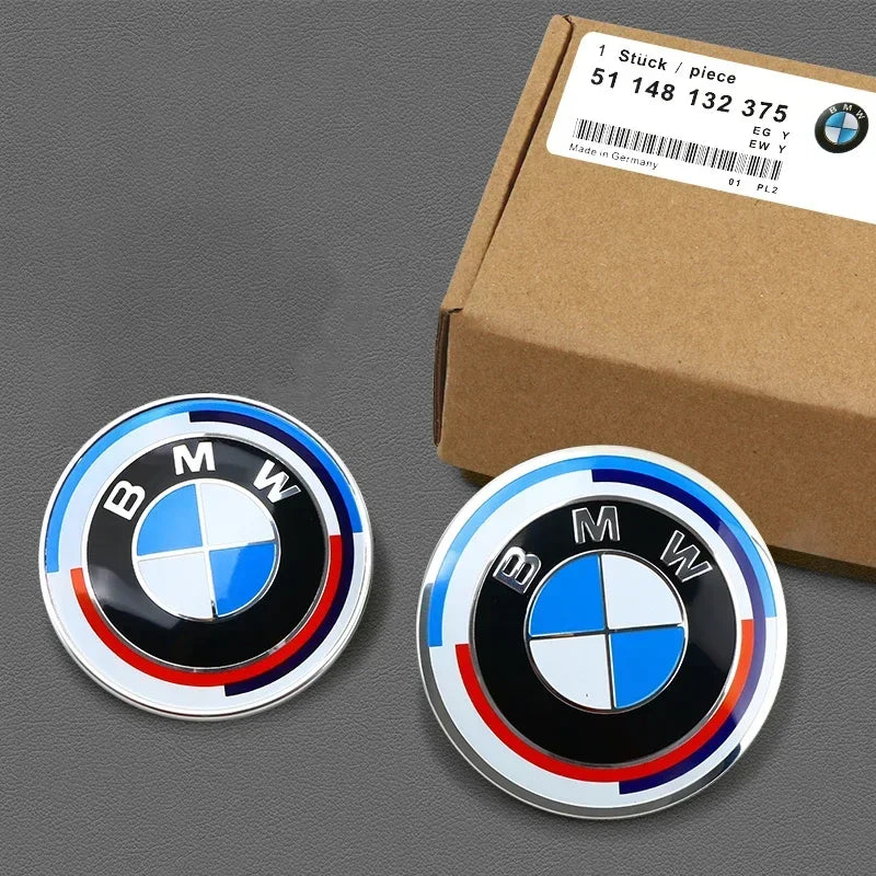 For BMW E39 E46 E87 E60 E90 Ac E30 E36 G20 74mm82mm Hood Emblem Car Front Bonnet Logo Trunk Cover Badge Auto sticker Accessories