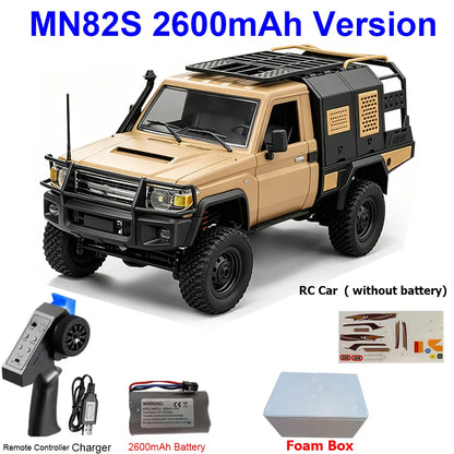 MN82S MN82 MN82PRO RC Car 1/12 4WD 2.4G Remote Control Car Climbing Off-road RC Crawler LED Light Truck RC Toys As Kids Gift
