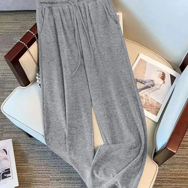 Black Soft Plush 2025 New Style Hooded Patchwork Casual Sporty Spring Autumn Leisure Cotton Pants Set Fashionable Trousers
