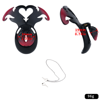 Devil's Heart Chastity Cage 2026 New Sissycage Male CB Lock Bondage Cock Cage Pussy Worship Device Wearable BDSM Toy For Men Gay