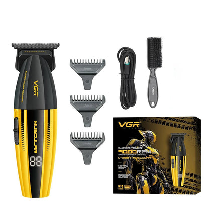 VGR Hair Trimmer Adjustable Hair Clippers Cordless Haircut Machine Barber Combo Digital Display Trimmer for Men V-285C V-285T