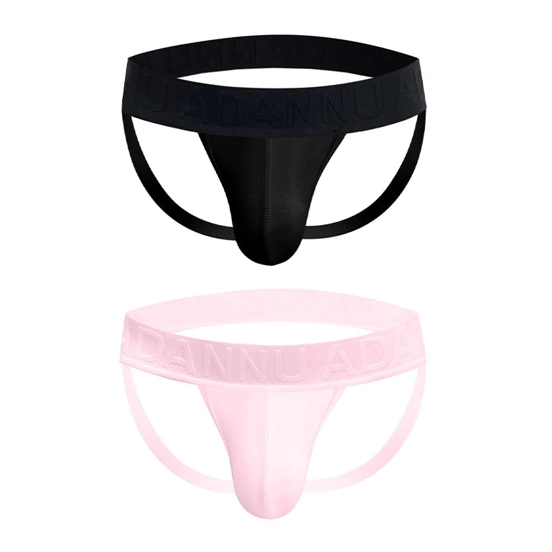 1/2/3PCS Mens Modal Sexy Breathable Quick Dry Sports Hip Lifting Jockstrap T-Back Thongs Bikini Underpants Sissy Panties for Men