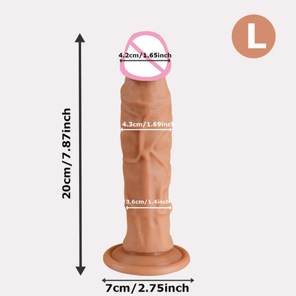 5 Sizes Realistic Dildo Sex Toys for Women Soft Huge Penis Suction Cup Thick Anal Dildo Adult Masturbator Cock Dick Butt Plug