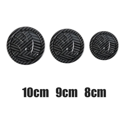 80/90/100MM Car Hood Bonnet Front Grille Rear Trunk Badges Sticker For Skoda S Skoda Fabia Kamiq Karoq Octavia A5 A7 Rapid Scala