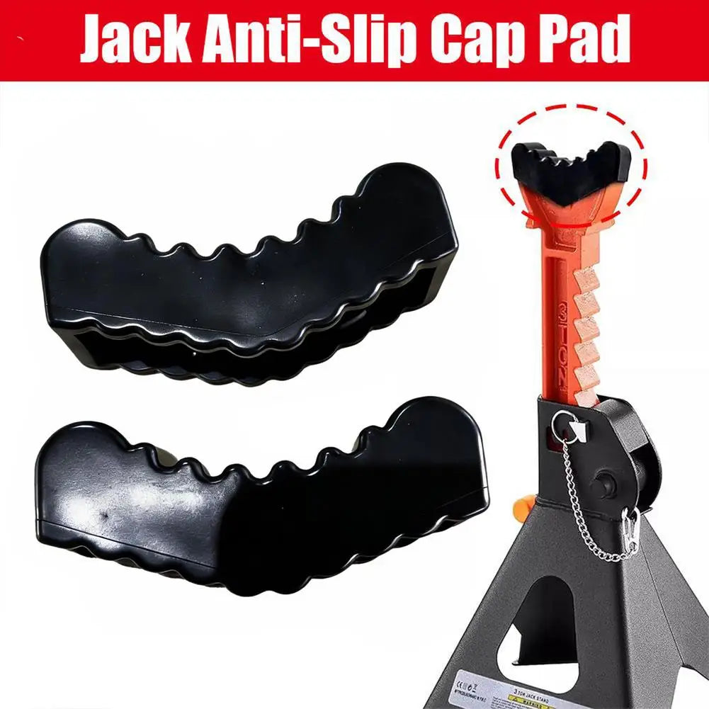 2Pcs Car Slotted Lift Jack Stand Rubber Pad Adapter 6Ton Heavy Duty Frame Rail Pinch Weld Protector Repair Tool