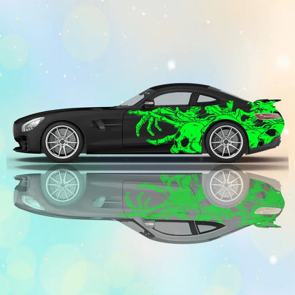 Multiple Skull Car Decals for Full Body Decoration To Cover Scratches and Protect The Car, Waterproof. Car Vinyl Wraps