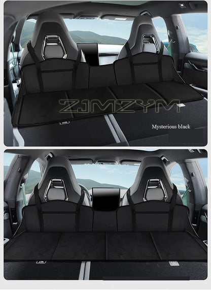 Car Travel Bed SUV Rear Seat Sleeping Mat Non-Inflatable Camping Mattress Extension Board With Special Head Block Folding Pad