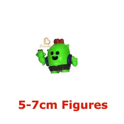 24pcs Anime Mini Figures Accessories Charms Poco Spike Nita Cute Cartoon Heroes Model Toys Game Collectibles for Children Gift