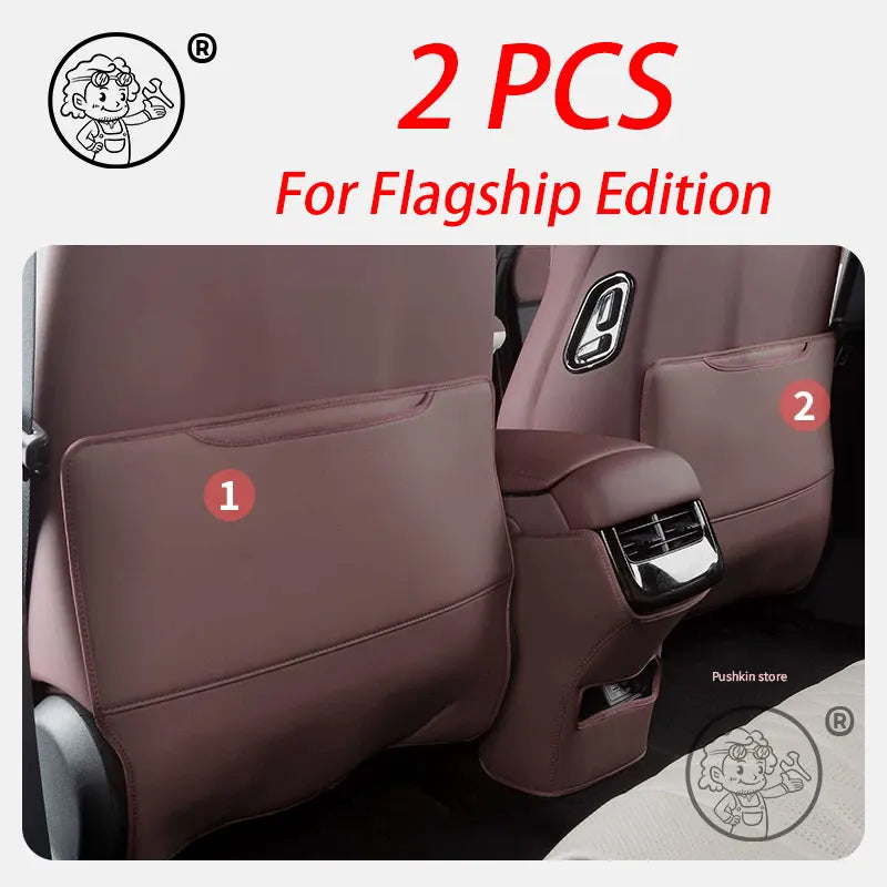 For BYD Seal 7 DMI SEAL 07 DMI 2025 2026 Car Seat Back Anti Kick Pad Interior Anti Dirty Leather Protector pad Car Accessories