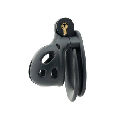 Black Small Short Male Plastic Chastity Lock Slave Cuckold Cock Bondage Cage Adult Sex Toys