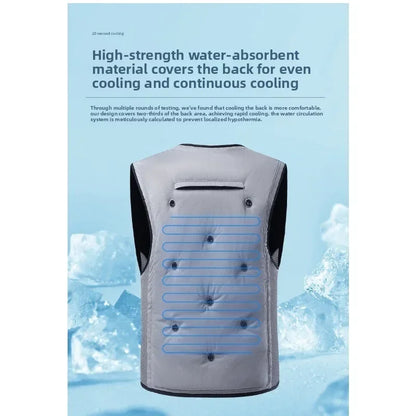 YUEYANG V-Neck Sleeveless Cooling Vest Summer Water Evaporation Welding Labor Protection No Electricity Or Magnet Required