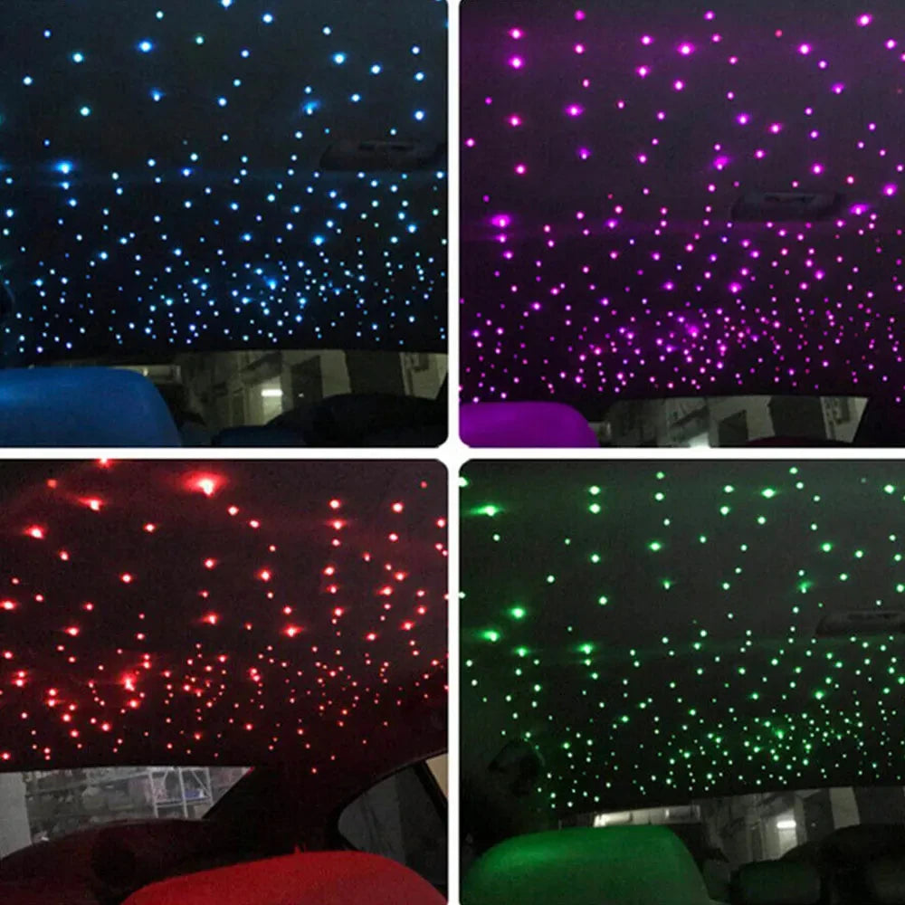 Car Starry Sky Light Auto Home Fiber Optic Lights Atmosphere Lamp Music Control Ceiling Lights RGB 12W 8 Colors Car Styling DIY