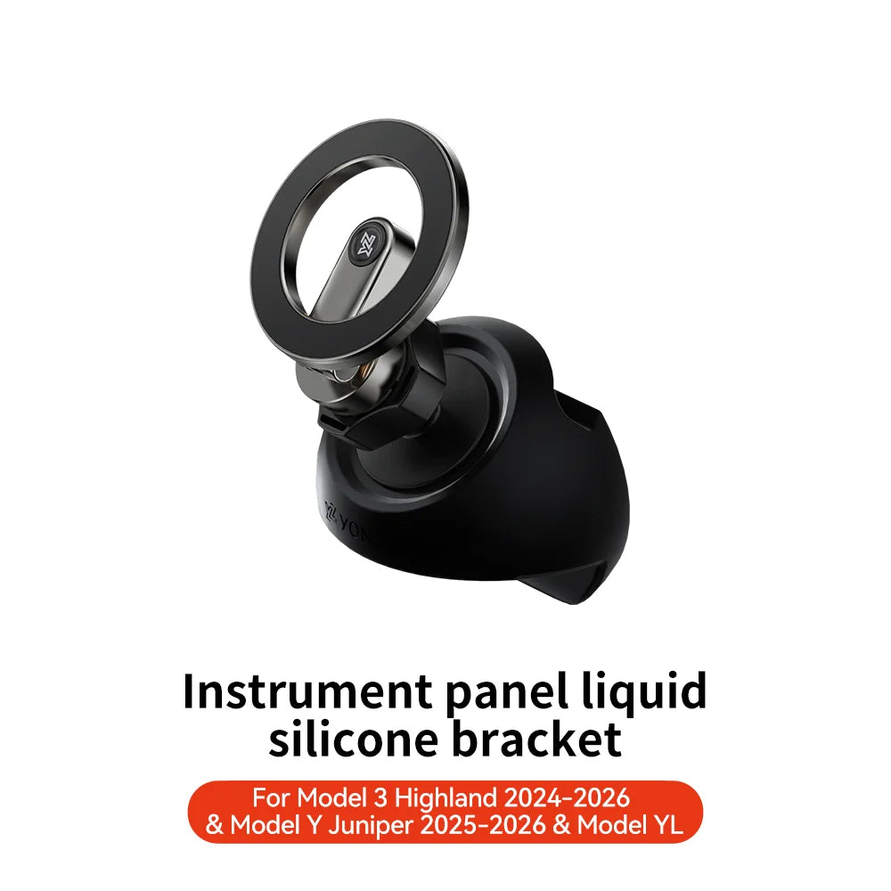 YZ For Tesla Model 3 Y/YL Highland Juniper Magnetic Car Phone Holder 360 Degree Rotation Metal Car Mount for All  Phones
