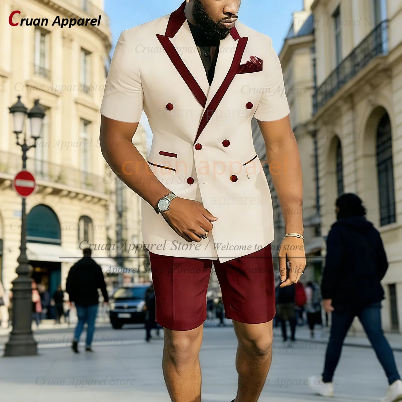 Summer Casual Outfits For Men Birthday Banquet Custom High Quality Blazer Pants 2 Pieces Evening Dinner Fashion Suit Sets