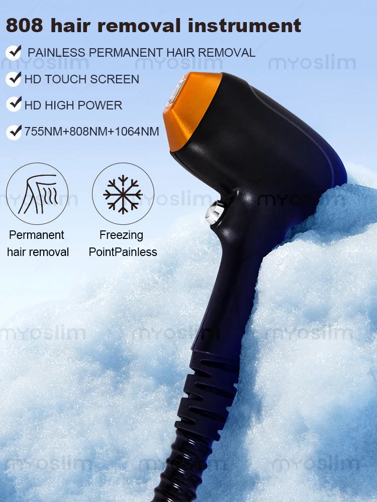 16 Bar Soprano Titanium Hair Removal Professional 5000W 4 Wavelength Painless Permanent Hair Removal Professional Beauty Salon