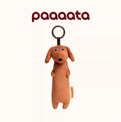 Paaaata Original Dachshund Plush Keychain Wire Haired Long Haired Stuffed Dog Bag Charm Keyring Gift For Pet Lovers And Friends