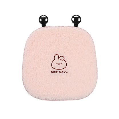 Premium Fuzzy Bear Car Seat Cushion Autumn Winter Thermal Vehicle Seat Cover with Thick Padding Cute Animal Themed Car Accessory