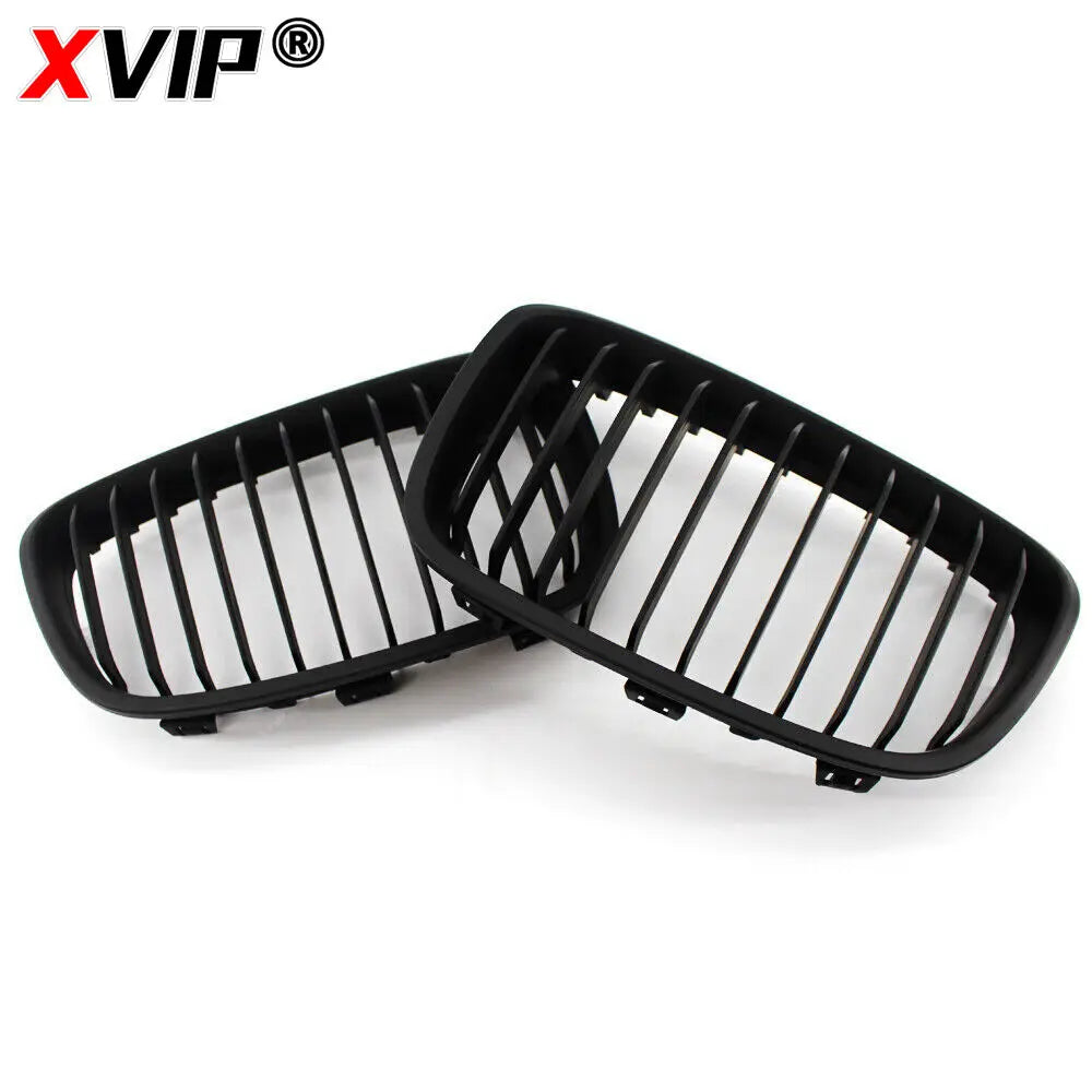 XVIP Car Front Grille Grills Gloss Black for BMW 1 Series F20 m140i 118d F21 2012-2014 Front Diamonds Style Grille Accessories