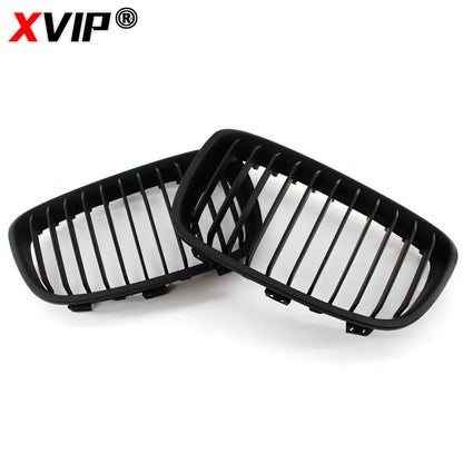 XVIP Car Front Grille Grills Gloss Black for BMW 1 Series F20 m140i 118d F21 2012-2014 Front Diamonds Style Grille Accessories