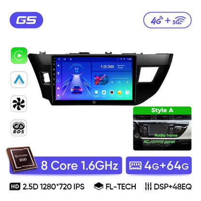 Ainavi Car Multimedia Player For Toyota Corolla 11 2012 2013 2014 2015 2016 E170 E180 wireless Carplay Android Auto 4G Wifi 2din