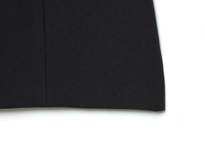 ZARK Fashionable round Neck Bubble Sleeve Short Dress Polyester High Waist Skirt for Women City Commuting Casual Wear Zipper ...