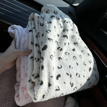 Thickened Floral Print Coral Fleece Warm Pants Straight Leg Winter Home Wear Sleepwear Outdoor Walking Pants Unisex