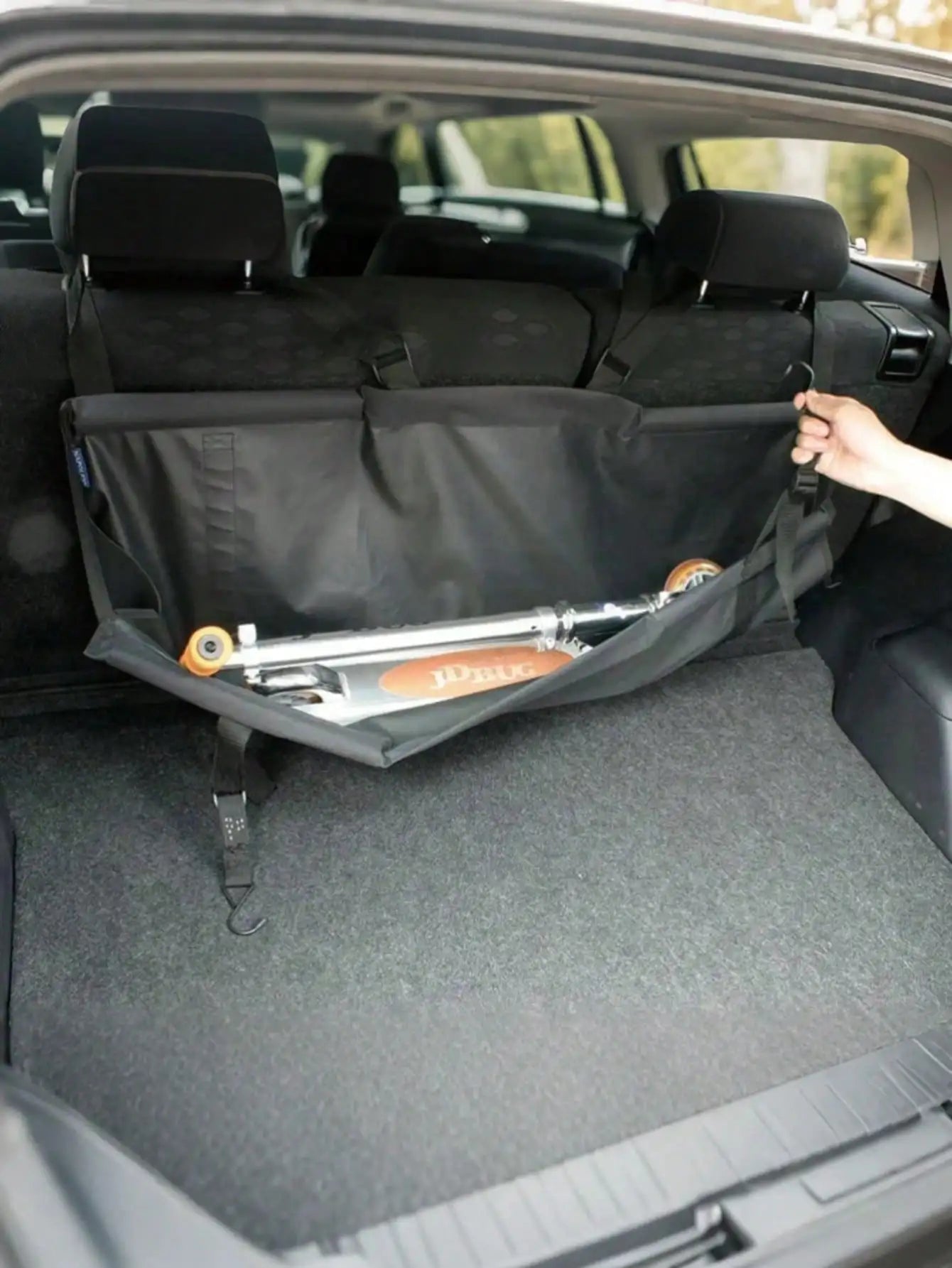 1Pc Large-Capacity Car Trunk Organizer – 600D Oxford Fabric, Suitable for Camping, Hiking, Fishing, Road Trips & More.