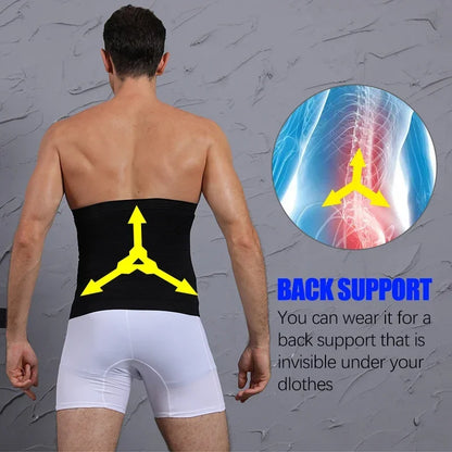 1/2 PCS Men Body Shaper Slimming Waist Cinchers Trainer Belt Tummy Control Shaping Stomach Band Abdomen Compression Shapewear
