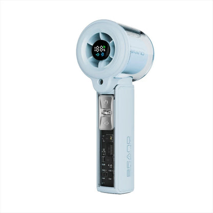 Handheld Electric Fan Cool Water Replenishing Spray Fan LED Display for Outdoor Office Protable Rechargeable Outdoor Small Fan