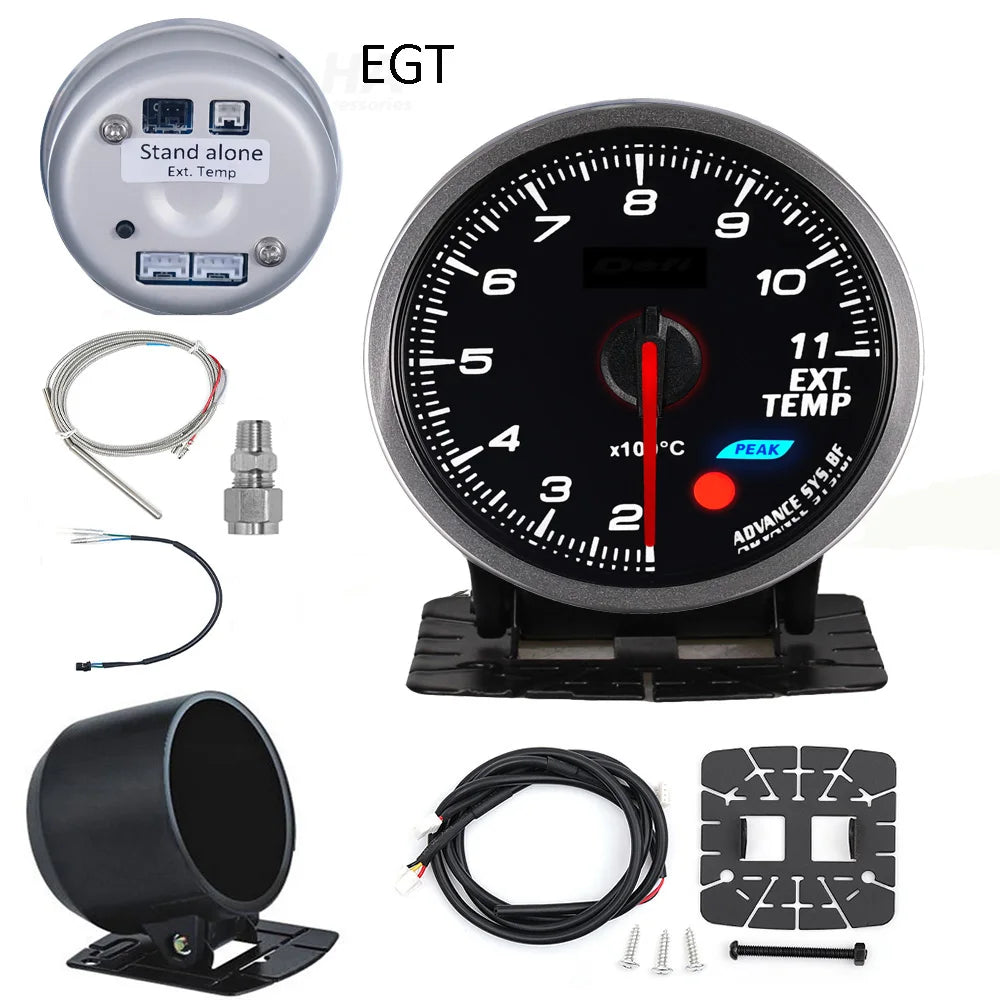 HA Accessories Auto Gauge 60MM DEF BF Style Water Temp Oil Temp Oil Press Tachometer RPM EGT