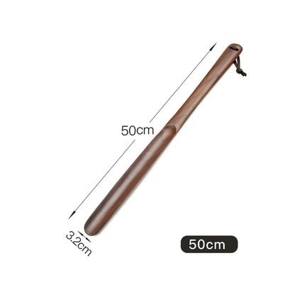 50CM 38CM 28CM Durable Professional Wooden Shoe Horn Flexible Long Handle Shoehorn Useful Shoe Lifter Shoe Spoon Home Tools