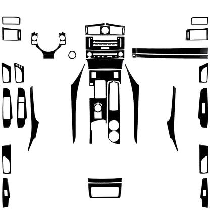 For Lexus IS250 IS350 300H 2013-2019 Carbon Fiber Gear Shift Air Outlet CD AC Window Lift Set Car Interior Accessories Sticker